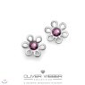 Earring Flower Titan Rose 3088 209