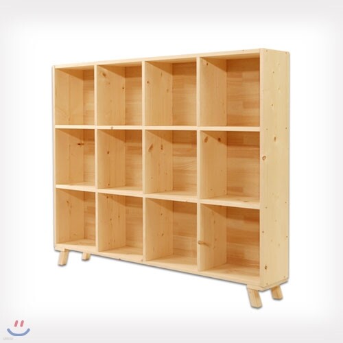 [기프트] [가구거리]아일락 원목 3단4칸 책장/수납장/진열장... 상품정보 [가구거리]아일락 원목 3단4칸 책장/수납장/진열장/교구장[GB2318]