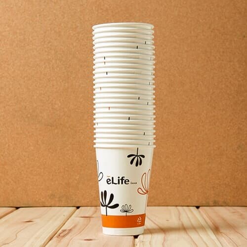 롯데 이라이프 종이컵 25p세트(340ml) 일회용컵