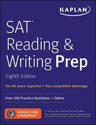 SAT Reading & Writing Prep: Over 300 Practice Questions + Online