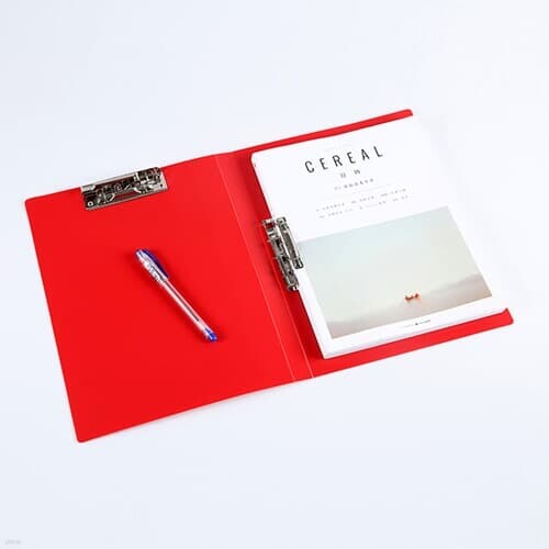 더블 클립파일(레드)/ 가로 + 세로 레버화일