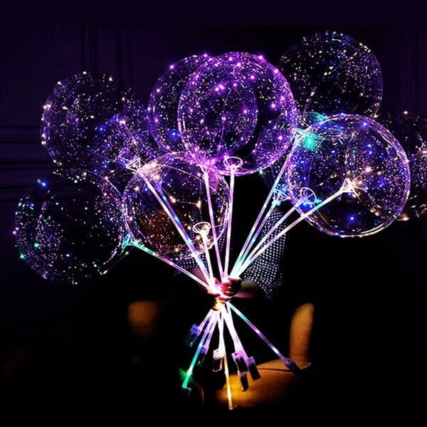 LED 투명풍선세트 케이스 파티용품 축제 이벤트 야광