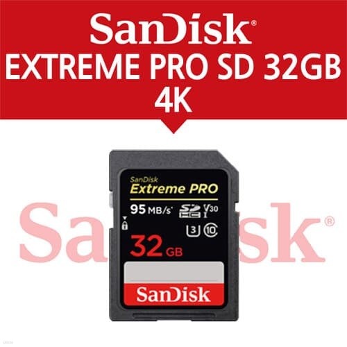 샌디스크 EXTREME PRO SD 32GB (95MB/s)