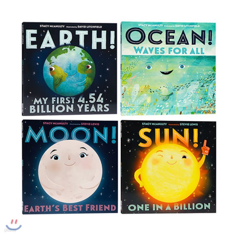 Sun Earth Moon Ocean - 4 Books Set - YES24