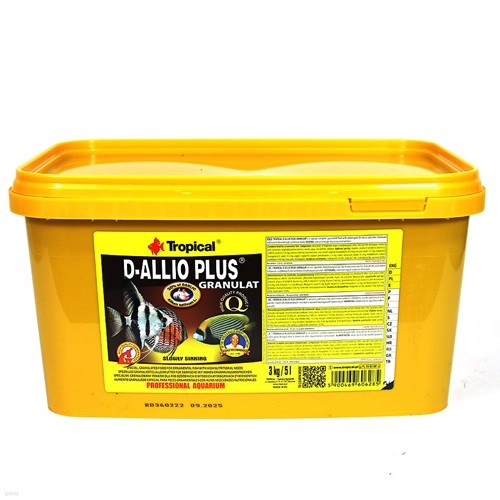 트로피칼 본사 - 디알리오 플러스 그래뉼 Bucket 5L / 3kg 마늘사료