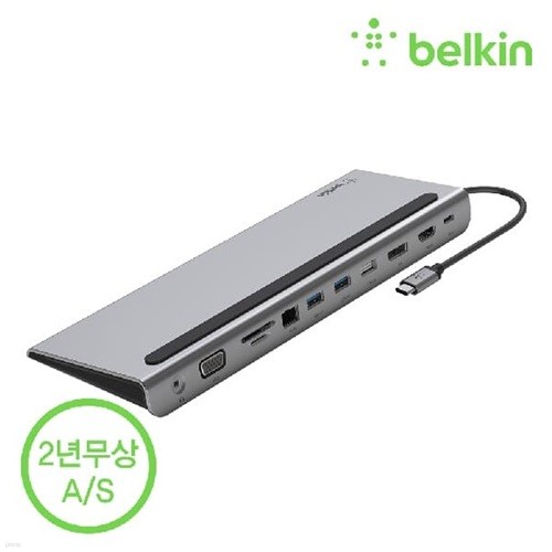 벨킨 USB-C타입 11in1 멀티 포트 허브 독 100W ...