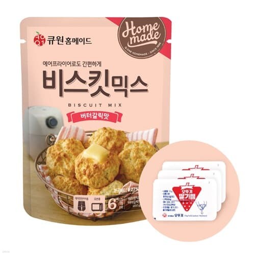 큐원 비스킷 믹스 버터갈릭 맛 + 오뚜기 딸기잼 ...