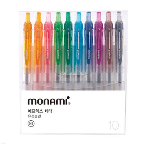모나미 FX ZETA 다색 10색 세트 (0.5mm)