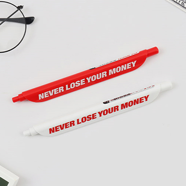 NEVER LOSE YOUR MONEY 클립펜