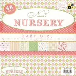 [DCWV/��ũ����ŷ_�����]PS-005-00027/Nana's Nursery_Baby Girl Paper Stack/�ڵ���̵�,DIY�۾���,������