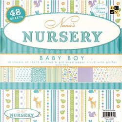 [DCWV/��ũ����ŷ_�����]PS-005-00026/Nana's Nursery_Baby Boy Paper Stack/�ڵ���̵�,DIY�۾���,������