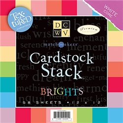 [DCWV/��ũ����ŷ_�����]CS-003-00001/MatchMaker Brights Textured Cardstock Stack/�ڵ���̵�,DIY�۾���,������