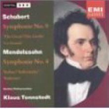 Klaus Tennstedt - Schubert : Symphonie No.9, Mendelssohn : Symphonie No.4 (�̰���/ekcd02022))