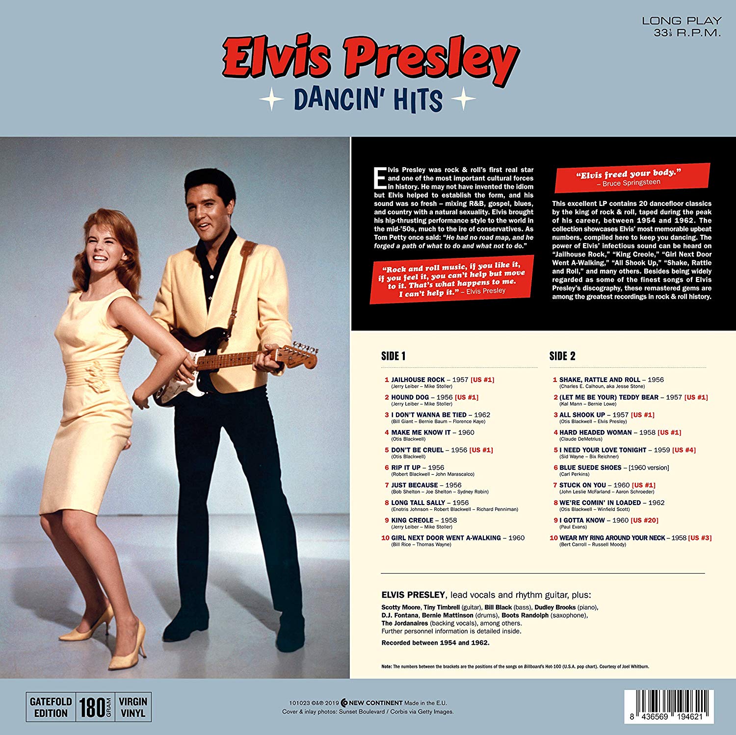 Elvis Presley Dancin Hits 엘비스 프레슬리 1954 1962 히트곡 모음집 [lp] Yes24