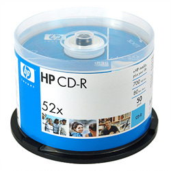 HP CD-R(50P)52X,700M/80min]