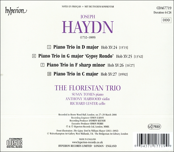 Florestan Trio Haydn Piano