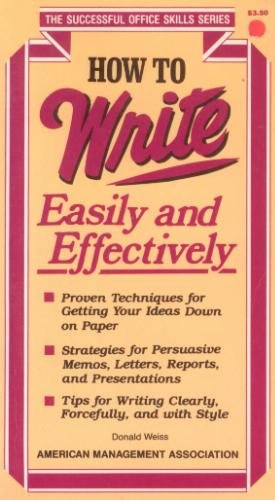 How to Write Easily and Effectively