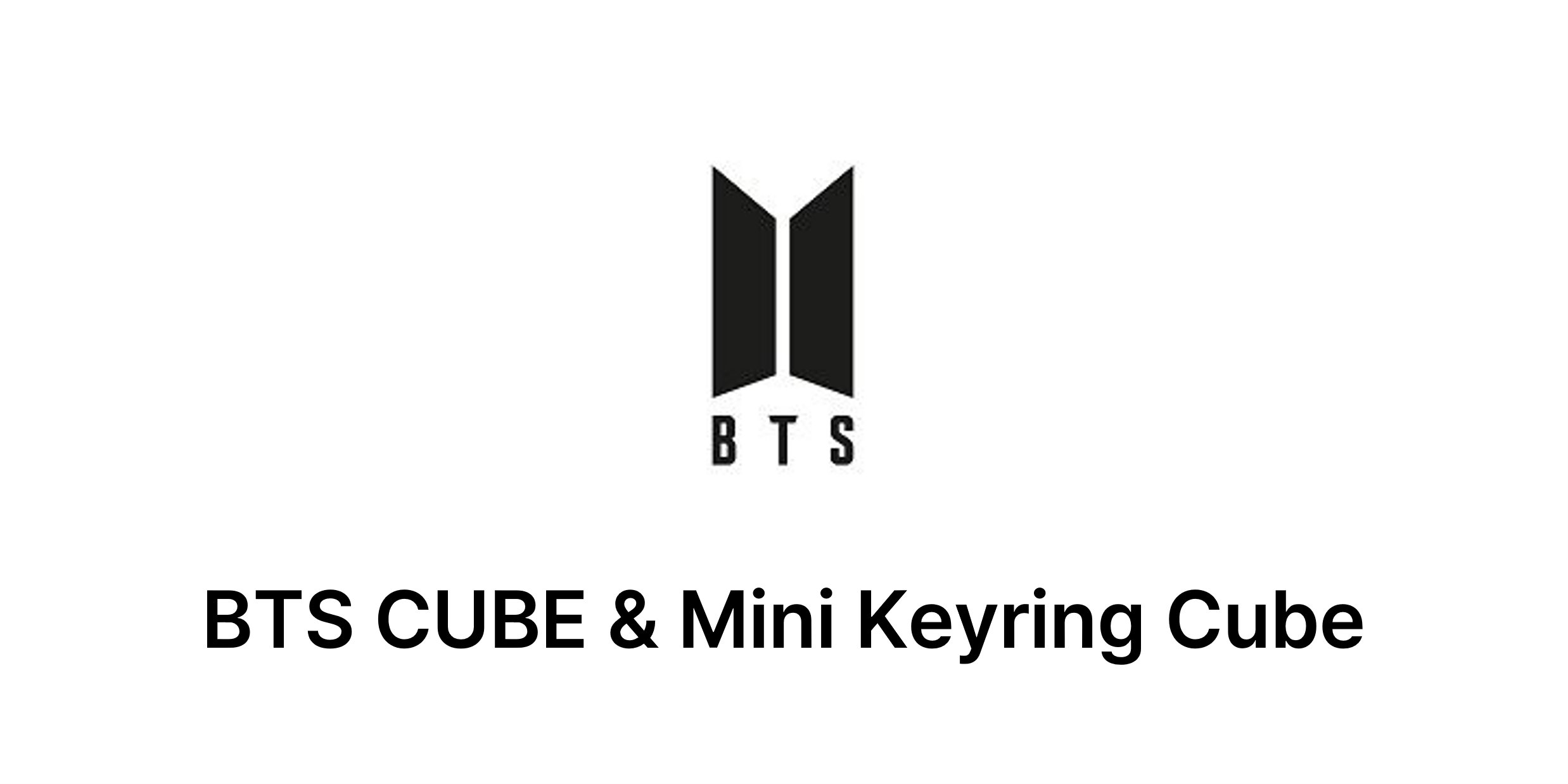 BTS CUBE & Mini Keyring Cube 시리즈 판매 오픈!
