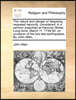 The Nature and Danger of Despising Repeated Reproofs, Considered; In a Sermon Preached at Hanover-Street, Long-Acre, March 11. 1749-50. on Occasion of the Two Late Earthquakes. by John Allen, ...