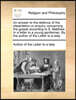 An Answer to the Defence of the Dissertation or Enquiry Concerning the Gospel According to S. Matthew. in a Letter to a Young Gentleman. by the Author of the Letter to a Lady.