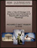 Ditto V. City of Chicago U.S. Supreme Court Transcript of Record with Supporting Pleadings
