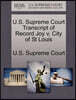U.S. Supreme Court Transcript of Record Joy V. City of St Louis