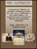 Lawrence M. Williams, as Liquidator of Sterling Sugars, Inc., Etc., Et Al., Petitioners, V. the United States. U.S. Supreme Court Transcript of Record with Supporting Pleadings