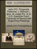 John O'C. Fitzgerald, Petitioner, V. Michael L. Igoe, as Judge Etc. Et Al. U.S. Supreme Court Transcript of Record with Supporting Pleadings