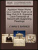 Appleton Water Works Co V. Central Trust Co of New York U.S. Supreme Court Transcript of Record with Supporting Pleadings