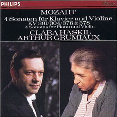 모차르트 : 바이올린 소나타 18, 21, 24, 26번 (Mozart : Violin Sonatas K.378, K.304, K.376, K.301 )(CD) - Arthur Grumiaux