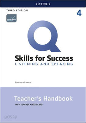 Q: Skills for Success: Level 4: Listening and Speaking Teacher&#39;s Handbook with Teacher&#39;s Access Card