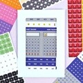 리훈 레트로 달력만들기 리무버블 스티커 10종 세트