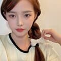 차크 진주 리폰 헤어 머리끈