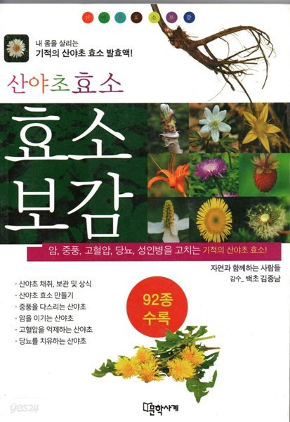 산야초 효소 효소보감-내몸을 살리는 기적의 산야초 효소 발효액