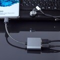 UM2 USB C to 3.5mm 오디오 AUX + C타입 충전 듀얼 젠더
