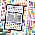 리훈 레트로 달력만들기 PNG스티커 굿노트 속지꾸미기 아이패드 노타빌리티 노트쉘프 PDF