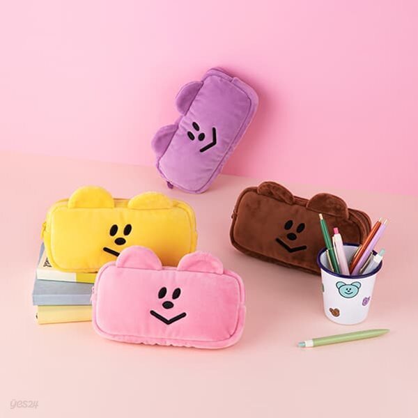 [한정수량 단독특가][예스24배송] 모모씨 베어 펜슬 파우치 (4종)