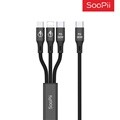 Soopii PD 3in1 80W 5V 9V 동시 초고속충전케이블 S07PD 120cm