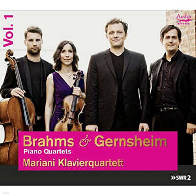 Mariani Klavierquartett 프리드리히 게른스하임 / 브람스: 피아노 사중주 (Friedrich Gernsheim: Piano Quartet Op.20 / Brahms: Piano Quartet Op.25)