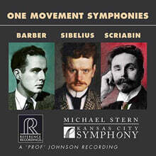 Michael Stern 바버 / 스크리아빈 / 시벨리우스: 한 악장 교향곡 (Barber / Scriabin / Sibelius: One Movement Symphonies)