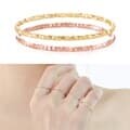 [니지쥬얼리]무배 14K GOLD/PINK GOLD 열송이 반지 사이즈 무관! 컷팅 실반지 균일 특가! 열손가락 레이어드 링