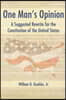One Man's Opinion: A Suggested Rewrite for the Constitution of the United States