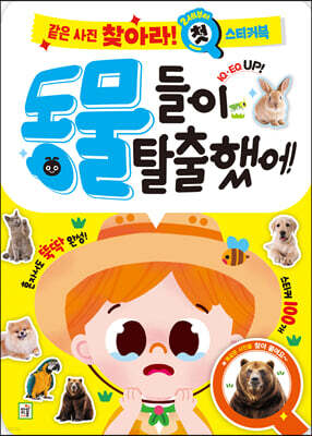 같은 사진 찾아라 첫 스티커북 : 동물들이 탈출했어!