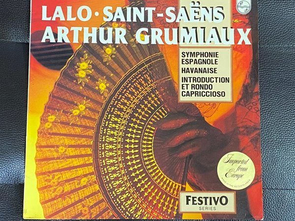 [LP] 아르튀르 그뤼미오 - Arthur Grumiaux - Lalo , Saint Sanes Symphonie Espagnole Op.21 LP [홀랜드반]