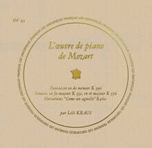 Lili Kraus 모차르트: 피아노 소나타 3집 - 릴리 크라우스 (Mozart: Complete Piano Works Vol. 3) [LP]