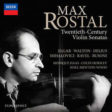 Max Rostal 엘가 / 월튼 / 미할로비치 / 라벨 / 델리어스: 20세기 바이올린 소나타 (Elgar / Walton / Mihalovici / Ravel / Delius: Twentieth-Century Violin Sonatas)