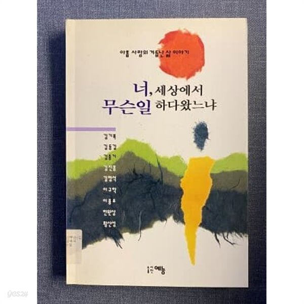 너 세상에서 무슨 일 하다 왔느냐-김기복 김동길 김진홍 김형석 등 삶이야기