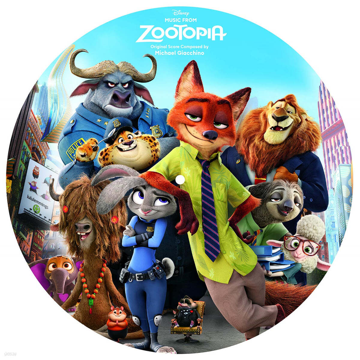 &#39;주토피아&#39; OST (Zootopia OST by Michael Giacchino) [픽쳐 디스크 LP] 