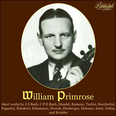 William Primrose 윌리엄 프림로즈 비올라 소품집 (Baroque Sonatas and Encore Pieces)