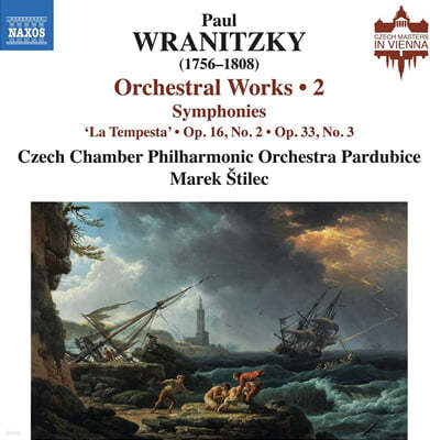 Marek Stilec 파울 라니츠키: 관현악 작품 2집 (Paul Wranitzky: Orchestral Works Vol. 2) 
